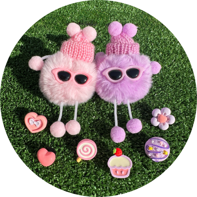 쏘이블라썸 뚠뚠빵빵 파스텔 빅 먼지 파츠 8P 세트