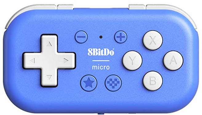 8BitDo 마이크로 블루투스 컨트롤러, 1개, 블루