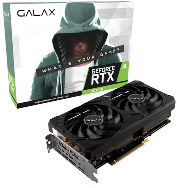 갤럭시 GALAX 지포스 RTX 3070 Ti D6X 8GB 원클릭25년1월까지 as남음 2팬
