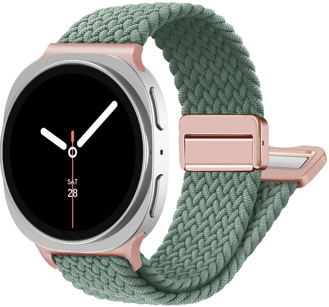 갤럭시워치8호환 마그네틱 브레이드 스포츠 루프 스트랩 갤럭시워치8 44mm/40mm/클래식 46mm, 올리브