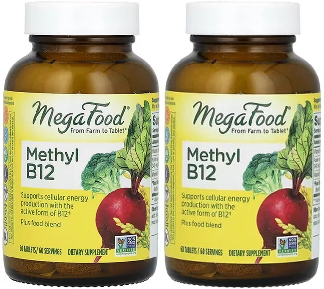 메가푸드 메틸 B12 60정 2팩 - 쿠팡