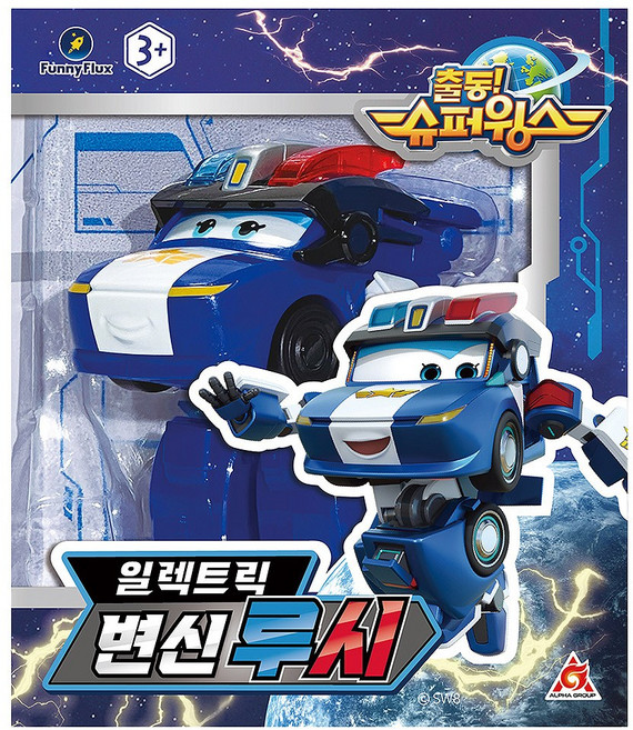 [퍼니플럭스] 슈퍼윙스 일렉트릭 변신 루시, 1개, 블루