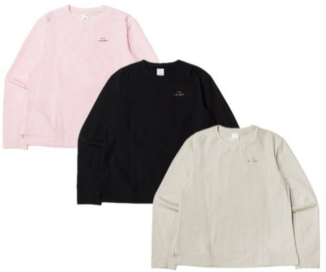 아이더 최초가 99 000원 ESSENTIAL (에센셜) 절개형 여성 긴팔 라운드티셔츠 DWP24205 46