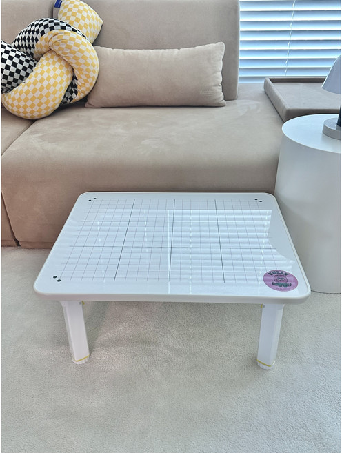 튤리메익스 화이트보드 어린이책상 접이식 유아공부상, 퍼플테이블