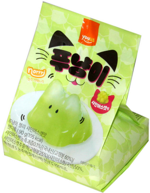 건영제과 푸냥이 젤리 샤인머스캣맛, 1개, 90g