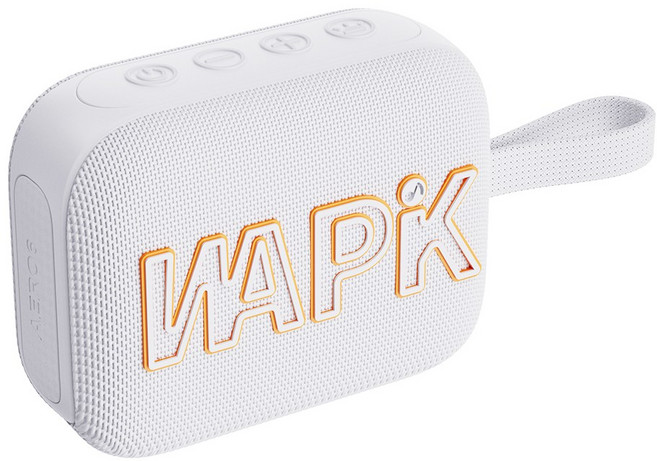 와피크 휴대용 미니 무선 TWS 블루투스 스피커 AERO3 IPX5 방수 캠핑용, 화이트