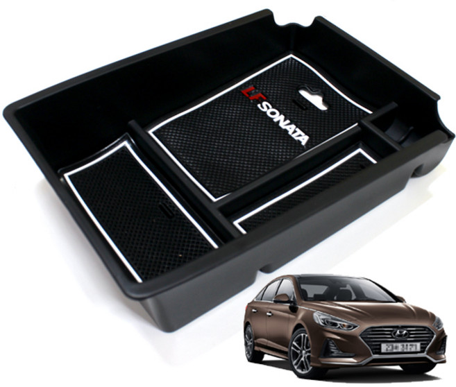 LF 쏘나타 콘솔트레이 뉴라이즈 콘솔박스 수납 정리함, 혼합색상, 현대 LF쏘나타&뉴라이즈 (2014년3월~2019년5월)