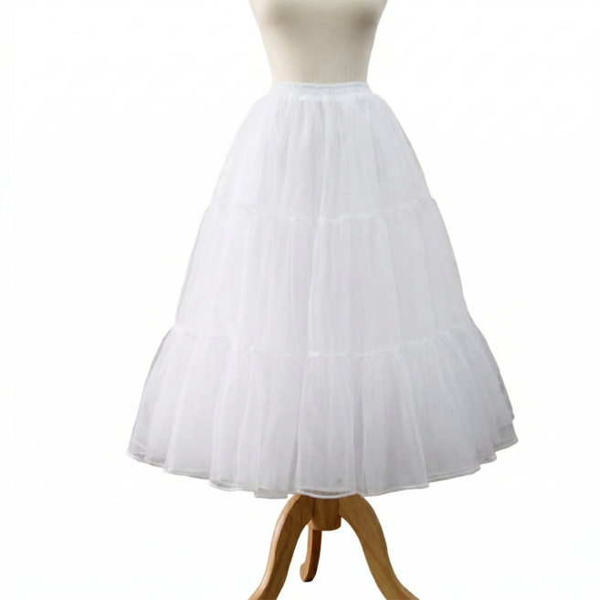 노블드레스 레이어드 패치 허리스판 원피스 한복속치마 패티코트-롱-27