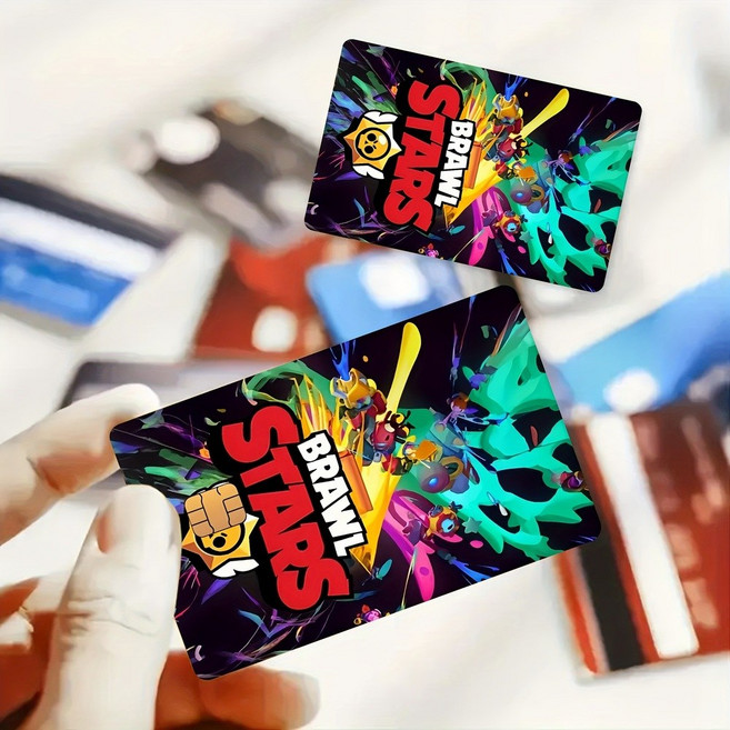 씨플 Brawl Stars 청소년 어린이 교통카드 신용체크카드PVC 긁힘방지 필름 스킨 스티커, 1개