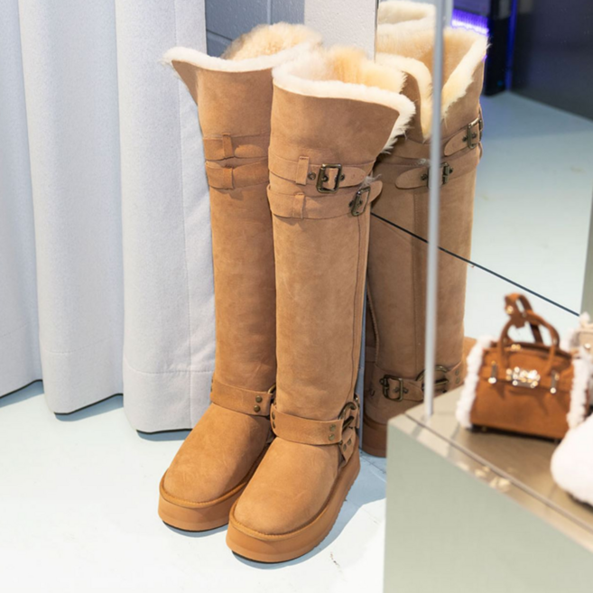 2026신상 UGG 호주정품 럭스오즈 켄달 싸이 하이 롱부츠 롱어그부츠 플랫폼 어그부츠 호주아저씨 이루웰