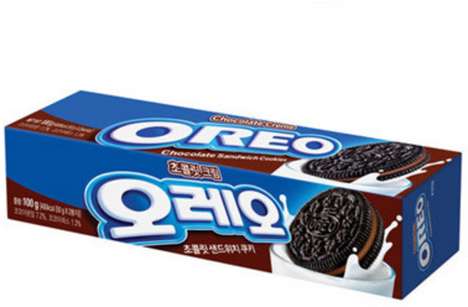 오레오 초콜릿 크림 쿠키, 100g, 15개