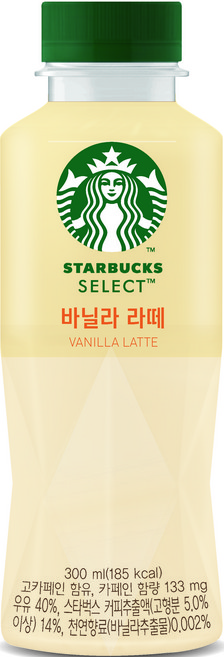 스타벅스 셀렉트 바닐라라떼, 300ml, 6개