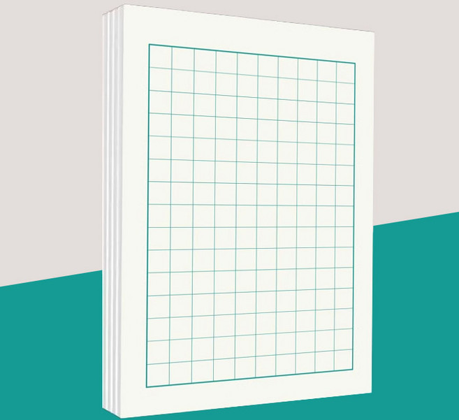 펜글씨 한자 필사 연습장 캘리그라피 연습 노트 5권 세트, 1세트, 화이트