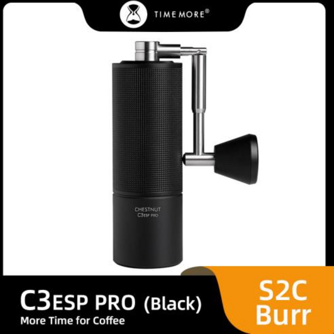 [작업용]TIMEMORE 스토어 체스트넛 C3ESP PRO 수동 커피 연마기 용량 25g 조절 가능 스틸 코어 버 청소, 1)C3ESP PRO, 1) C3ESP PRO, 1개