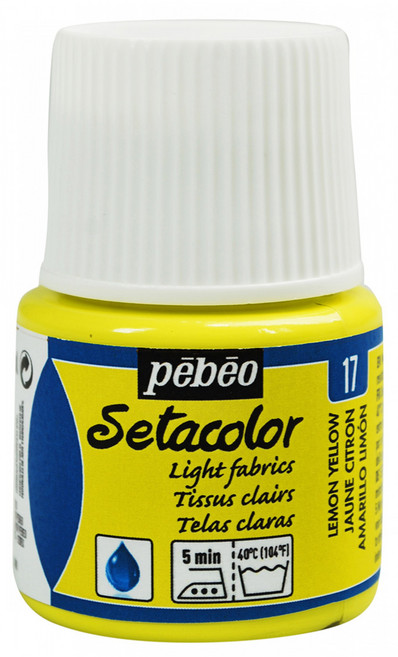 뻬베오 세타칼라 45ml 투명 섬유용 물감, 17 Lemon yellow