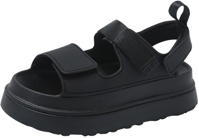 투데이리빙 골든 여성 통굽 샌들 발편한 키높이 5.5cm 여성용 샌달 여자 스트랩 통쿱 센들 여름 신발 샌들힐