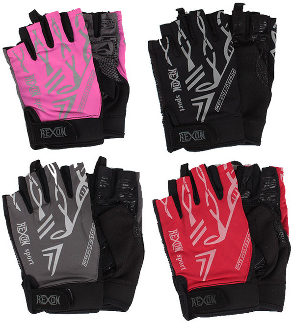 렉스온 반장갑 등산 트레킹 등산 아웃도어 조깅장갑, 1개