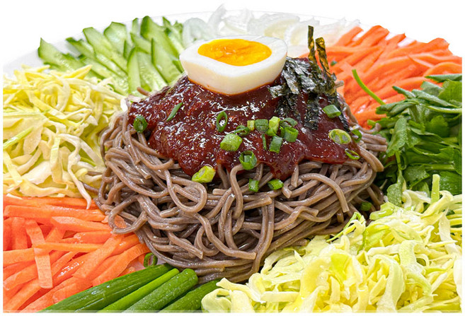 농가살리기 20년 전통 생면 군산 메밀 소바 7인분 (비빔7), 7개, 150g