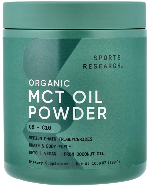 스포츠리서치 유기농 MCT 오일 파우더 300g(10.6oz), 1개, 300g - 쿠팡