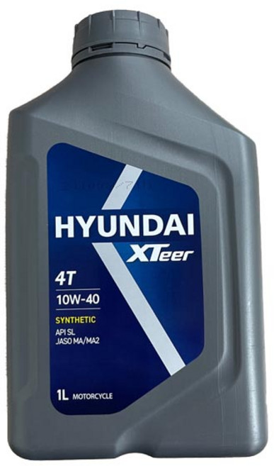 엑스티어 4T 10W40 1L 가솔린엔진오일, 현대 XTEER 4T 10W40_1L, 1개