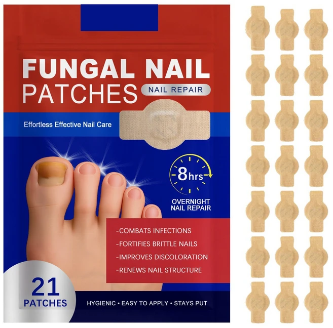 Fungal Nail Patches 곰팡이 손톱 나이트타임 패치 문제성 발톱 의약외품 - 쿠팡