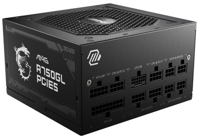 msi 微星 MAG PCIE5 ATX電源供應器, A750GL