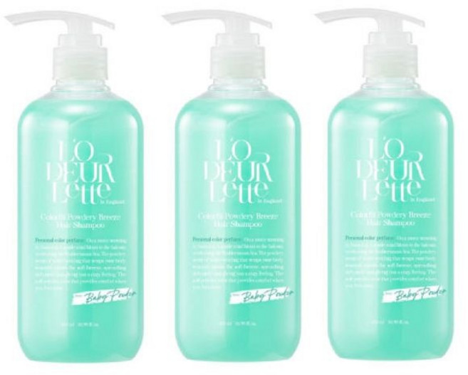 로더렛 컬러핏 바디로션 파우더리 브리즈 500ml 3개