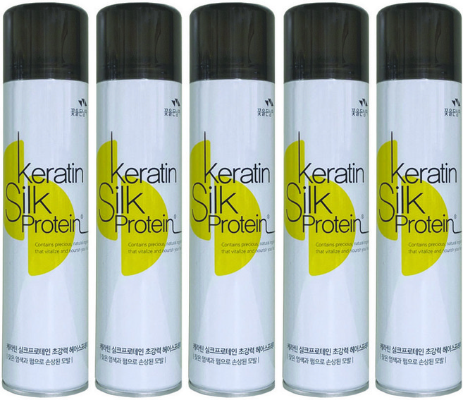 꽃을든남자 케라틴 실크프로테인 초강력 헤어스프레이, 300ml, 5개