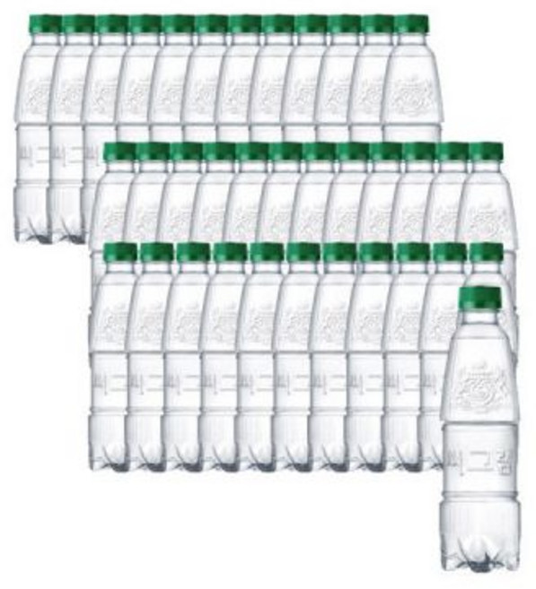 씨그램 무라벨 350ml 36페트 (플레인24+레몬12) (12페트x3박스), 씨그램 무라벨 350ml 36페트 플레인12+레몬24