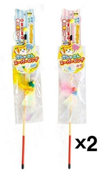 카샤카샤 붕붕 슈퍼롱 궤도 X2(랜덤) 고양 이낚시대, WBC14A3_ONE_COLOR／FREE, 상세설명 참조, WBC14A3_ONE_COLOR／FREE