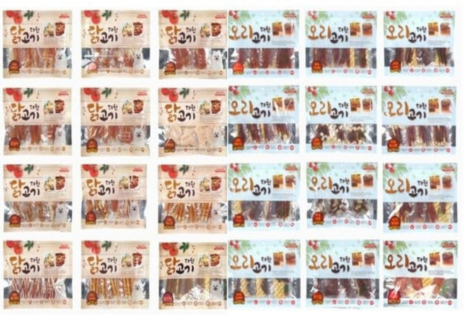 테온셀 에코펫 더원 대용량 오리 치킨300g 육포 애견 건조간식 모음, 300g, 1개