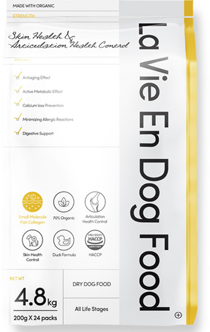 라비앙독 저분자피쉬콜라겐 가수분해 사료, 오리, 4.8kg, 1개