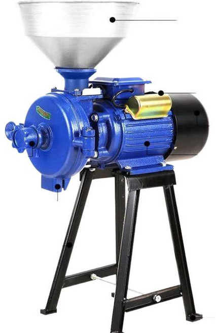 돌로라 쌀 빻는 기계 떡집 방앗간 곡물 가루 분말, 3000W 알루미늄선 +그라인딩 디스크