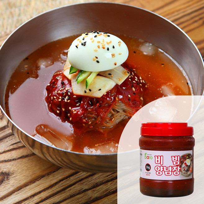 바로 비빔양념장 2kg(광구) 1BOX 비빔국수양념 냉면다대기 냉면장 비빔냉면소스 대용량 업소용, 6개, 2kg
