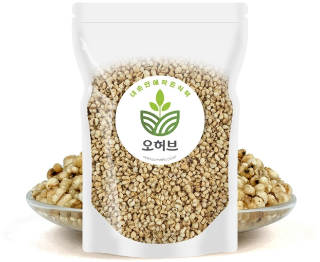 오허브 뻥튀기 율무 볶음율무 1kg(500gx2), 2개, 500g