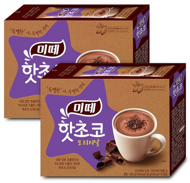 동서 미떼 핫초코 오리지날, 30g, 2개, 10개입