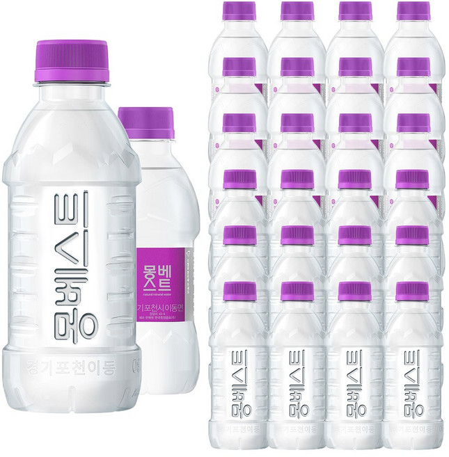 몽베스트 생수, 330ml, 100개