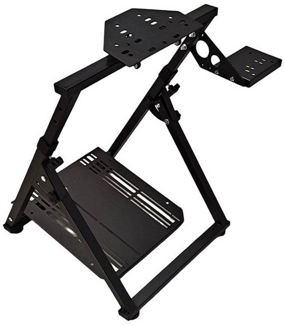 레이싱 휠 거치대 레이싱휠 운전 간이 핸들 게임 브래킷 접이식 레이싱게임 컨트롤러, 1개, 기어 변속기