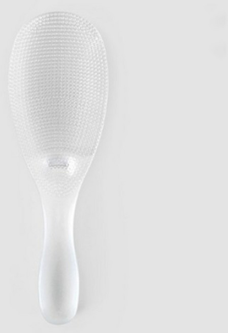 일본 마나 엠보싱 프리미엄 미니 밥주걱 투명 / K744CL, 1개