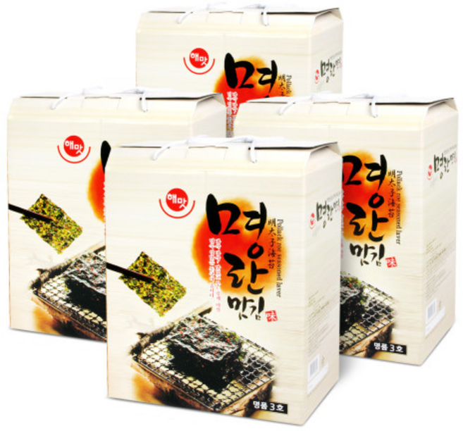 해맛 명란김 선물세트 3호 4세트, 4개