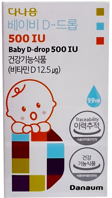 다나음 베이비 D 드롭 500 IU 유아비타민, 9.9ml, 1개 - 쿠팡