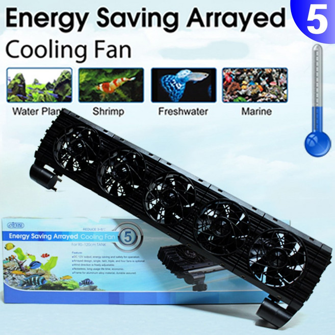 이스타 쿨링팬 2/4/6구(에너지절약형) /수족관 어항 수조 냉각팬 열대어 구피 새우 해수어 온도조절기 CRS, 1개