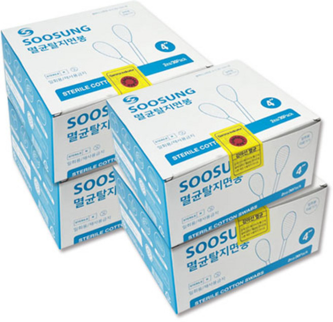 수성 멸균탈지면봉 10cm 2p, 30개입, 4개