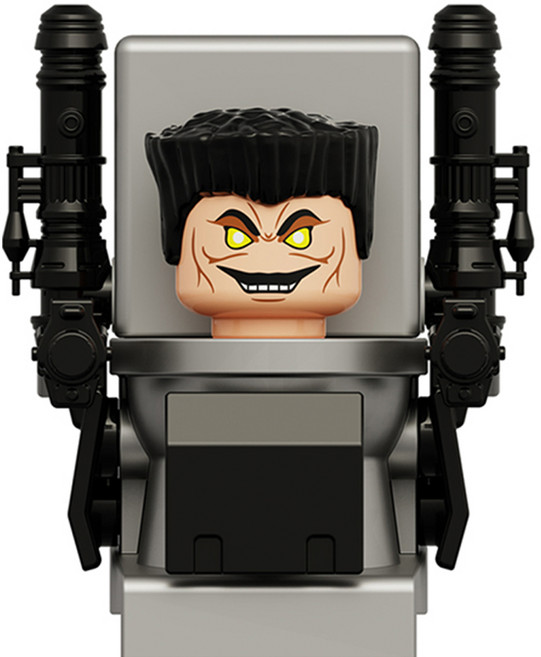 핸드브릭 팩토리 커스텀 미니브릭 피규어 스키비디 토일렛 호환 블록호환, 1개