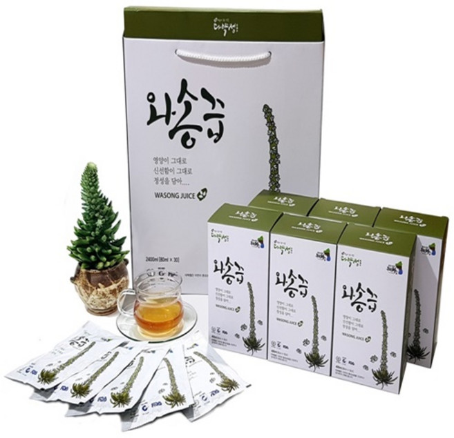 유기농와송과 대추의 사랑 영양듬뿍담은 와송즙 80ml 30포 와송즙 80ml 건강즙, 1박스, 2.4L