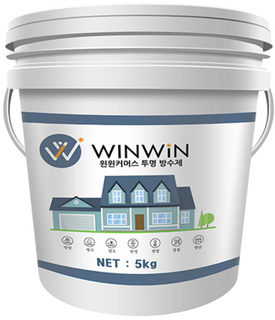 윈윈커머스 투명 방수제, 1개, 5kg
