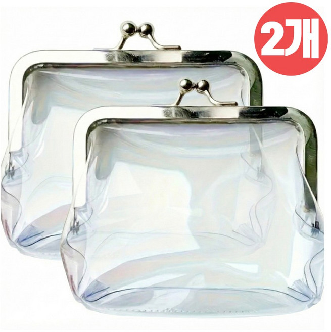 연예인 립스틱 투명 똑딱이 지갑