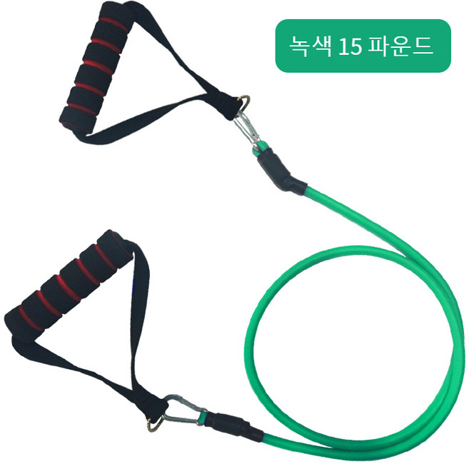 바디세이프 멀티 튜빙밴드 세트 근력 운동 헬스 저항 운동용 탄력 고무밴드, 녹색