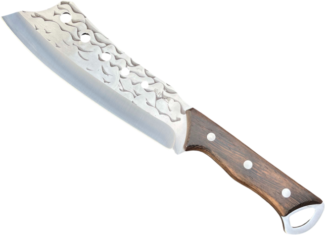 便攜開山砍樹 家用砍大骨刀 40CR13系列鋼鍛製 開路砍樹露營劈柴, 1個, 不鏽鋼鍛造露營戶外開路柴刀 附精緻皮套, 不鏽鋼