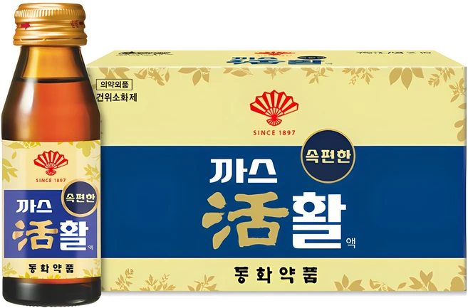 동화약품 부채표 까스활 소화제, 75ml, 10개 - 쿠팡